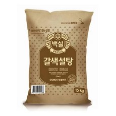 백설 갈색설탕, 15kg, 7개