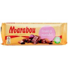 Marabou 마라보우 프룻 앤 아몬드 밀크 초콜릿 100g 5팩, 5개