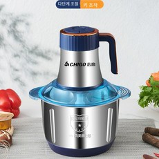 다용도 고기 분쇄기 고기 분쇄기 다단계 가정용 대용량 전동, 3리터 [스테인리스 컵] 대용량 [권장], 칼 총 3세트 [5년 보증] 구매 권장