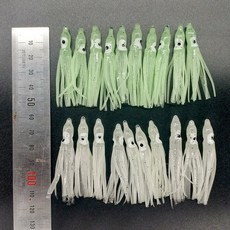 ABBA 야광 꼴뚜기웜 꼴뚜기루어 올축광 5.5cmx10개 루어, 혼합