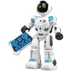 원격 제어 AI 로봇 음성대화 지능형 댄스 장난감 로봇, 화이트 음성 로봇 + 리모콘