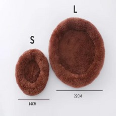 애완 동물 면 패드 햄스터 기니피그 둥지 쿠션 토끼 친칠라 양털, 7.커피-L, 1개