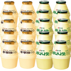 빙그레 바나나우유 240ml 20입 혼합 (바나나맛10입+투게더맛10입), 8개