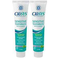 (미국직배송) CloSYS 불소 치약 198.4g(7온스) (2팩) 젠틀 민트 미백 에나멜 보호 황산염 프리 (2팩), 7 Ounce (Pack of 2), 치아 세정제, 2개, 198g