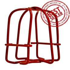(5 Pack) GREATEST PRODUCTS Fire Sprinkler Head Guard Red Plated Easy Screw Cover Guard for 1/2'' IPS, 1