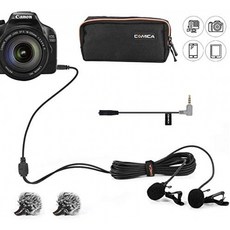 캐논 5DIII SonyA7RII 파나소닉 GH4 GH4 GH5 애플 아이폰6용 코믹카 CVM-D02 라발리에 듀얼 마이크 헤드, 단일상품