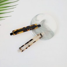 프랑스핀 셀룰로오스 호피 벨트 10.5 cm 반머리 빼빼로 자동 머리핀