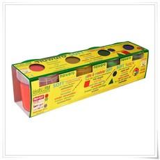 OKONORM 오코놈 플라스티신 4가지 색상 점토 600g, 1개