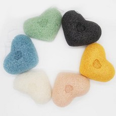 에이비엠 곤약스펀지 목욕스펀지 샤워타월 하트 ABM / (목욕용품/스펀지/비치타올/수영타올/물놀이용품/수영복/가방/신발 추천), 1개