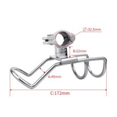 보트 낚싯대 로드 걸이 스테인레스 꽂이 홀더 낚시배 요트 낚시 낚시대 파이프 고정, 굵기 32MM