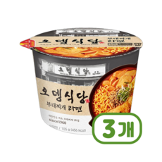 오뎅식당 부대찌개라면 큰컵사발면 105g x 3개