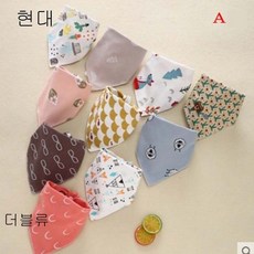 더블류 이즈 베이비 귀요미 턱받이 순면 신생아 턱받이w02, 1개, A세트