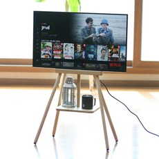 팔토 캠핑 모든 티비 거치대 원목 m5 m7 룸앤티비 27 32인치 우드 tv 스탠드, M5 M7 27인치 짧다리