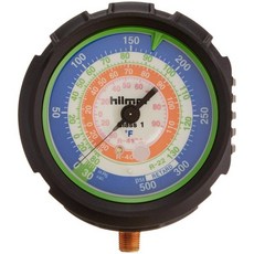 Hilmor 1839092 R22 404A 410A HVAC 로우 게이지 80mm, 1개 - 로우게이지세일