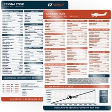 EZ COPILOT 항공 체크리스트 세스나 172R - 1995-2006, 1개