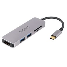 이지넷유비쿼터스 NEXT-317TCH Type-C to HDMI UHD 카드리더기 USB 3.0 2포트 모니터확장 변환젠더/기타-USB, 선택없음