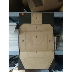 피아이케이8 IPSC 경기 사격 IDPA 속사였다 과녁 BB탄 구역을 나누다 귀찮다 실전 국표 정확함 다트팁 표적지, 크라프트지 심플 IDPA 트레이닝 표