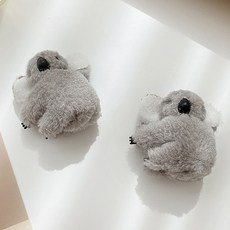 ZZ895aa 귀염 뽀작 코알라 집게핀 베이지 그레이 2s 치명적 귀여움 헤어핀