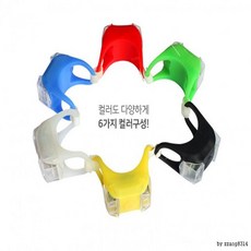 바이크샵 실리콘 LED 라이트 전조등, 옐로우, 1개