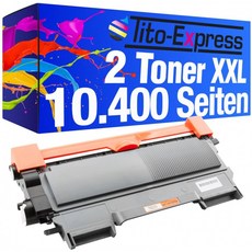 티토 익스프레스 플래티넘 시리즈 2 토너 슈퍼 XL 블랙 형제 TN-2220 DCP-7060D 7065DN 7070DW HL-2215 2, 1, 단일상품