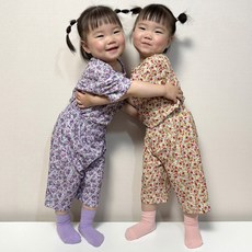 꽃7부플리츠 아동복 아기바지 아동상하여름세트