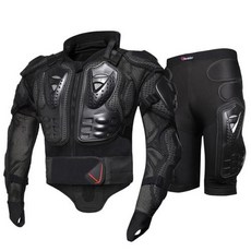 HEROBIKER 남성용 오토바이 재킷 바디 아머 라이딩 모토 보호 모토크로스 레이싱, 09 MC1008-MP1001 BK_02 5XL
