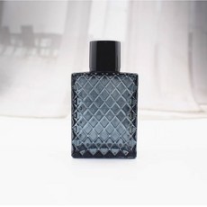 스프레이 사각형 향수병 컬러 유리 디펜서 나사 100ml 미세 무화기 액체 미스트, black, 8pcs