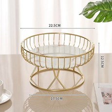 가정용 스낵용 과일 접시 테이블 바구니 거실 트레이 카운터 장식 플레이트, Small A, 1개