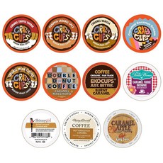 Perfect Samplers 가향 커피 버라이어티 팩 바닐라 초콜릿 커피 등을 포함한 가향 커피 캡슐 큐리그 K 컵 머신용 가향 커피 포드 버라이어티 팩 50개, Pumpkin Spice Variety Pack, 30 Count (Pack of 1), 1개