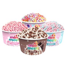 미니멜츠 쵸코바닐라4+딸기4+캔디4+레인보우4 아이스크림, 50g, 16개