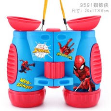 스타 트랑 같은 디즈니 망원경 어린이 장난감 고화질 쌍안경 소년 소녀 아기 실험 학생 돋보기 Spiderman