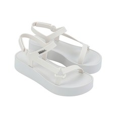 멜리사 우먼 썬 다운타운 플랫폼 샌들 화이트