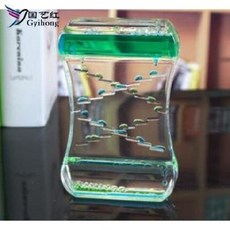 역중력 반인력물시계 반중력모래시계 반중력 타임 샌드 드롭 사무실 책상 위 빈티지 룸 오픈, 02 블루+파우더