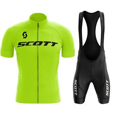 스콧 사이클링 저지 세트 반팔 통기성 남성 MTB 자전거 의류 Maillot Ropa Ciclismo 유니폼 수트 여름, 07 Summer Cycling set