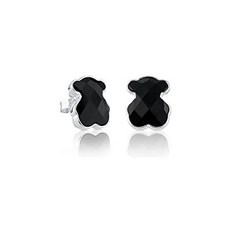 TOUS Silver and Onyx Earrings.