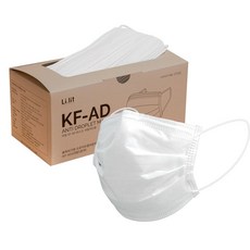 [리릿] KF-AD 마스크_비말차단용 50매 대형 식약처(KF-AD) 비말차단 정식인증, 1개, 50개입