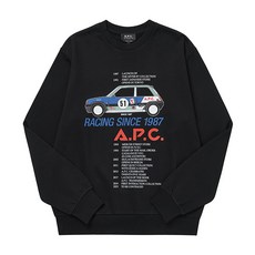 아페쎄 COFAX H27812 LZZ BLACK MACK 맥 레이싱 카 남성 맨투맨
