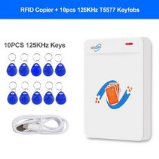 복사기 키 카드 RFID 리더 라이터 125KHz 1356MHz USB 프로그래머 fobs UID T5577 재기록 가능 지원 NFC 휴대폰손목밴드