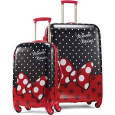 American Tourister Kids Disney Hardside Laggage with Spinner Wheels Minnie Mouse Red Bow 2종 세트 212 - 디즈니캐리어