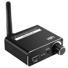 디지털-아날로그 192khz dac 컨버터 무선 블루투스 5.0 헤드폰 광 동축 앰프 3.5mm 지원 usb 오디오 어댑터, d18, 01 Black_01 CHINA
