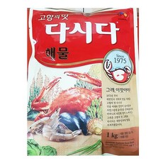 해물다시다(백설 1K) 다시다25 다시다 요리의신, 1개, 1kg