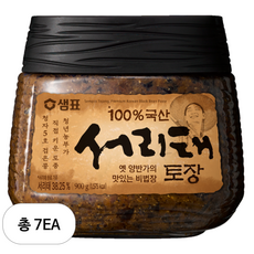 샘표 국산 서리태 토장, 7개, 900g