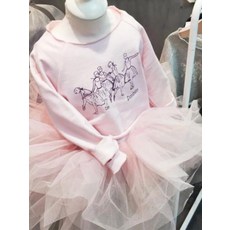 파인애플 판다 (긴팔발레복) 여아 긴팔 발레리나 발레티