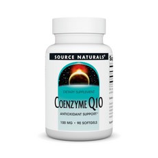 Source Naturals Coenzyme Q10 Antioxidant Support 1 Source Naturals 코엔자임 Q10 항산화 지원 심장 뇌 면역 및 간 지원을, 없음, 알약/캡슐, 90정, 1개