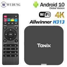 미디어박스 Tanix 안드로이드 HD 4K TV 2.4G 올위너 박스 H313 10 미니, 01=1G8G - 잘컴미디어박스