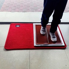 노바어스 신발오염세척발판 현관 매트 살균매트, 갈색 LTK9060 테두리 포함