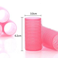 무열 컬 롤러 뱅 웨이브 푹신한 헤어 매직 컬러 열 미용실 볼륨, 6.3.0cm 6Pcs
