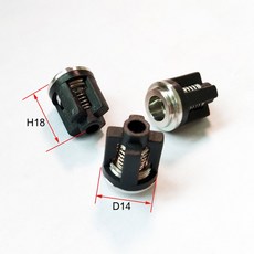 압력 펌프 세탁기 밸브 용수철 연결 수리 액세서리 물 체크 키트 9.5 11.7 12 13 14mm 3 개, 17 D14 H18 black