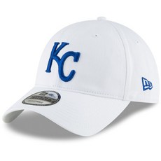 [미국정품] 374200 스냅백 캡모자 MLB [캔자스시티 로열스] 뉴에라 Core Classic Secondary 9TWENTY Adjustable Hat - White