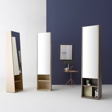 나무뜰 피코나 전신거울 화장대 수납장 GNR003C, 아카시아